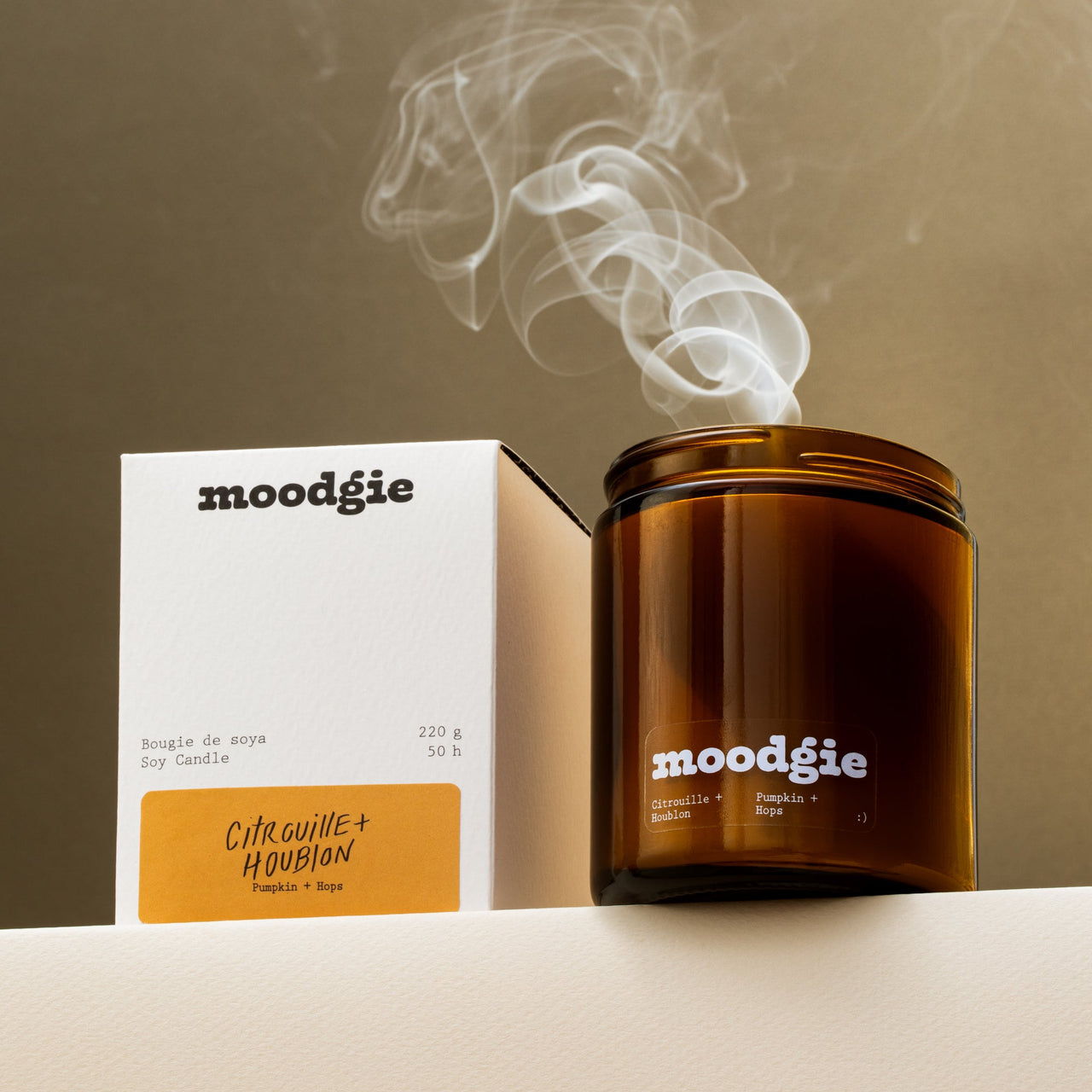 Bougie - Citrouille + Houblon - Moodgie