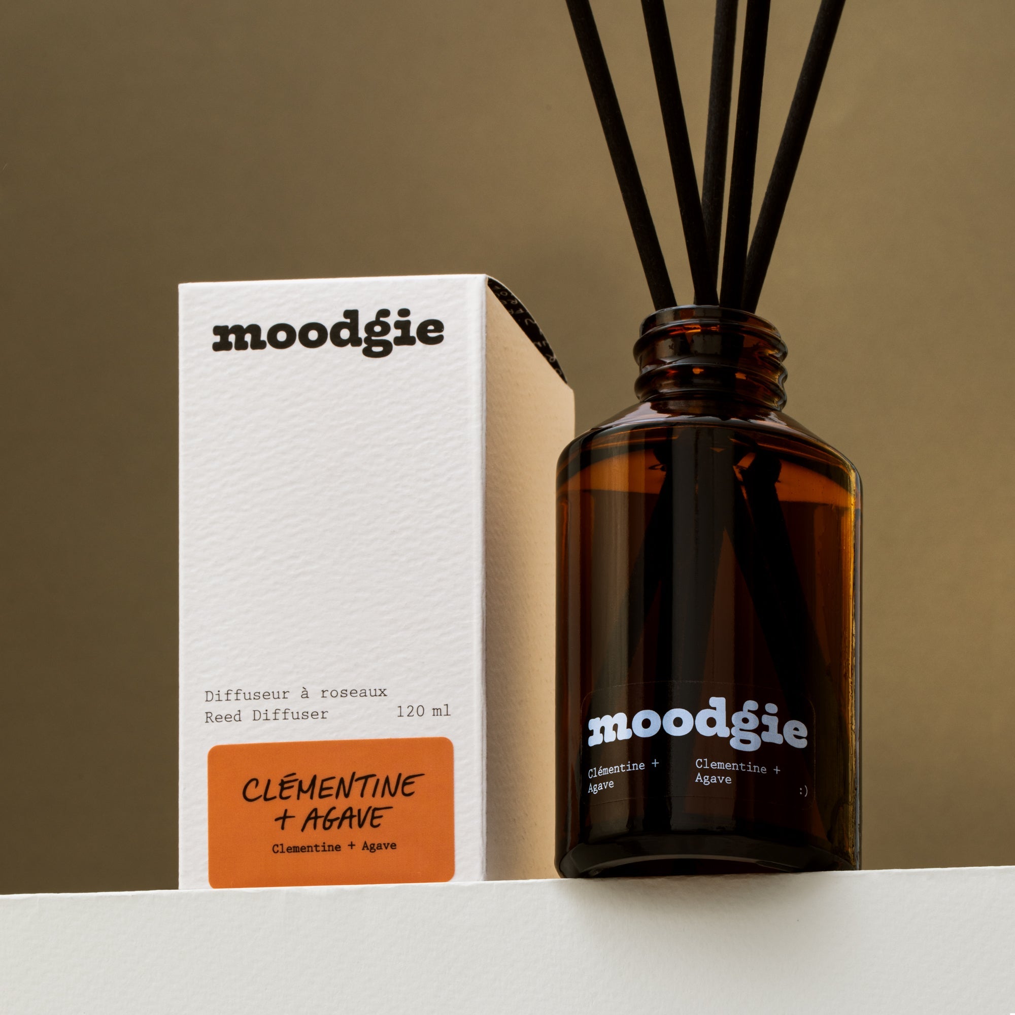 Diffuseur à roseaux - Clémentine + Agave - Moodgie